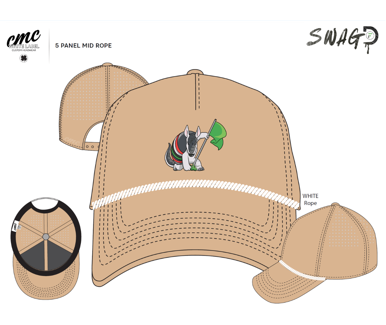 Shelly- 5 Panel Mid Rope